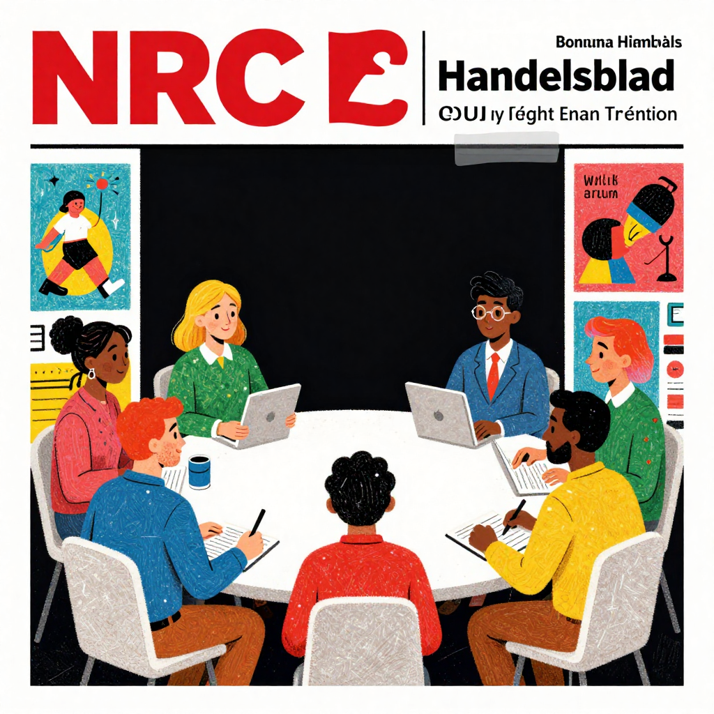 Magazine cover illustratie voor NRC Handelsblad